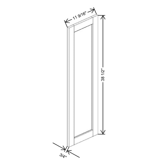 3/4" W X 28 1/2" H X 11 9/16" D Wall Decorator Door