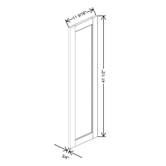3/4" W X 41 1/2" H X 11 9/16" D Wall Decorator Door