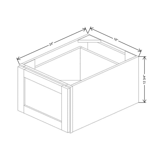 18" W X 12" H X 24" D Furniture Drawer