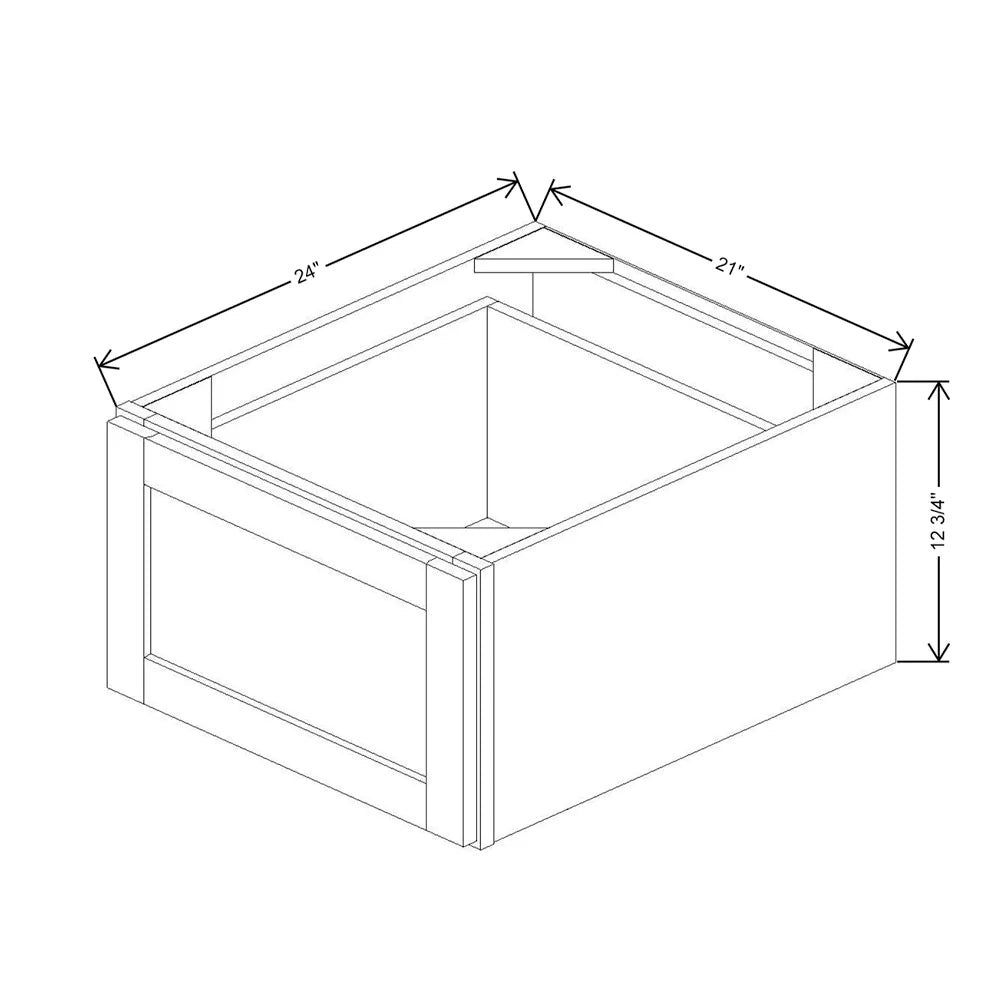 21" W X 12" H X 24" D Furniture Drawer