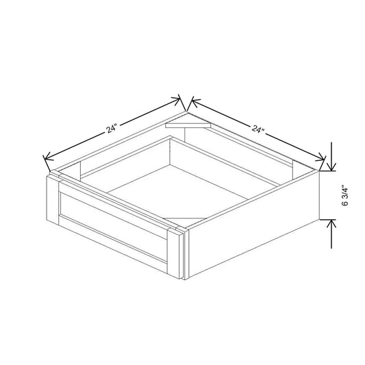 24" W X 6" H X 24" D Furniture Drawer