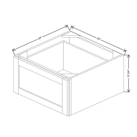 24" W X 12" H X 24" D Furniture Drawer