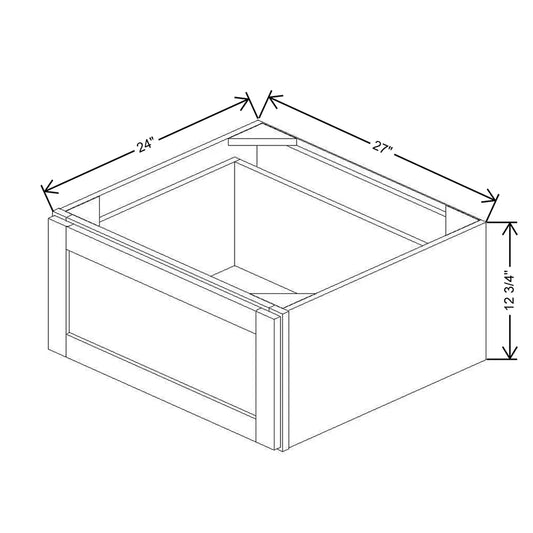 27" W X 12" H X 24" D Furniture Drawer