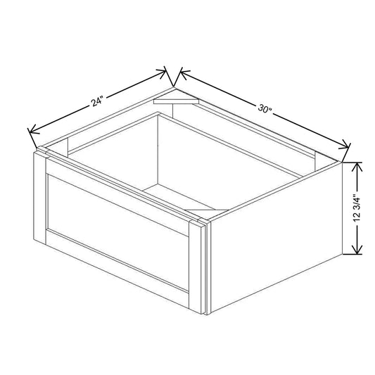 30" W X 12" H X 24" D Furniture Drawer