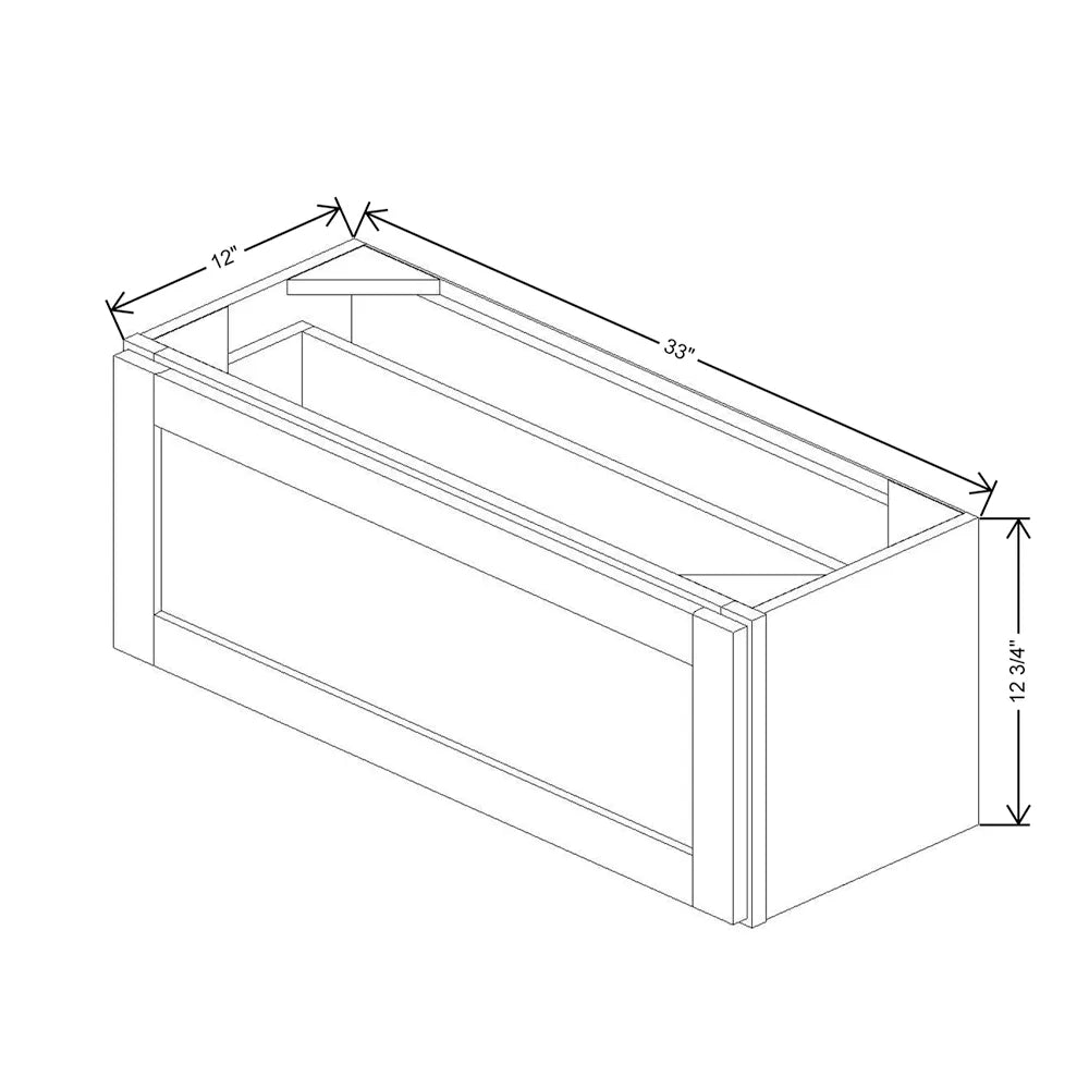 33" W X 12" H X 12" D Furniture Drawer