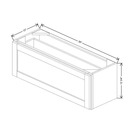 36" W X 12" H X 12" D Furniture Drawer