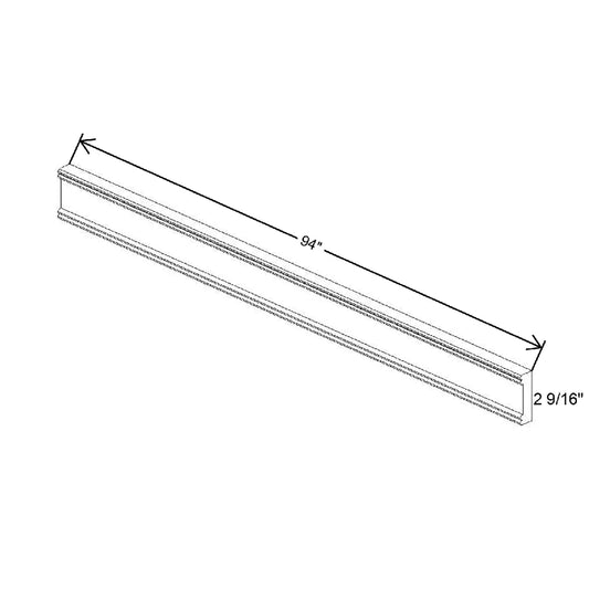 94" W X 2 9/16" H X 3/4" D Library Molding