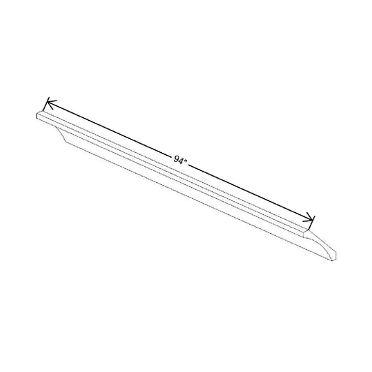94" W X 3 11/16" H X 3 11/16" D Large Cove Molding
