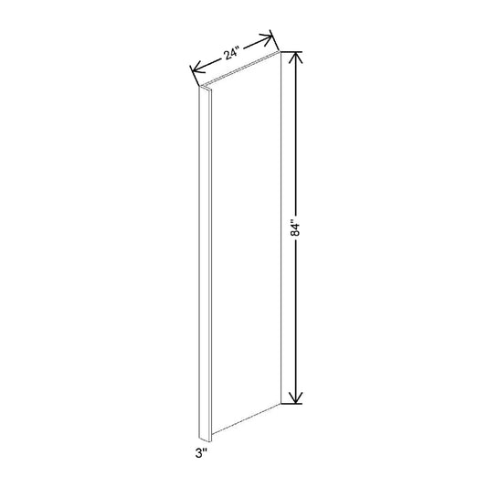 3" W X 84" H X 24" D Refrigerator Return