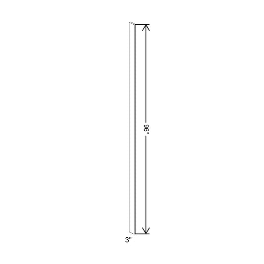 3" W X 96" H X 3/4" D 4-Sided Stock