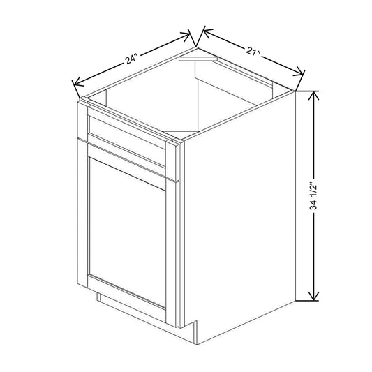 21" W Sink/Range Base Cabinet