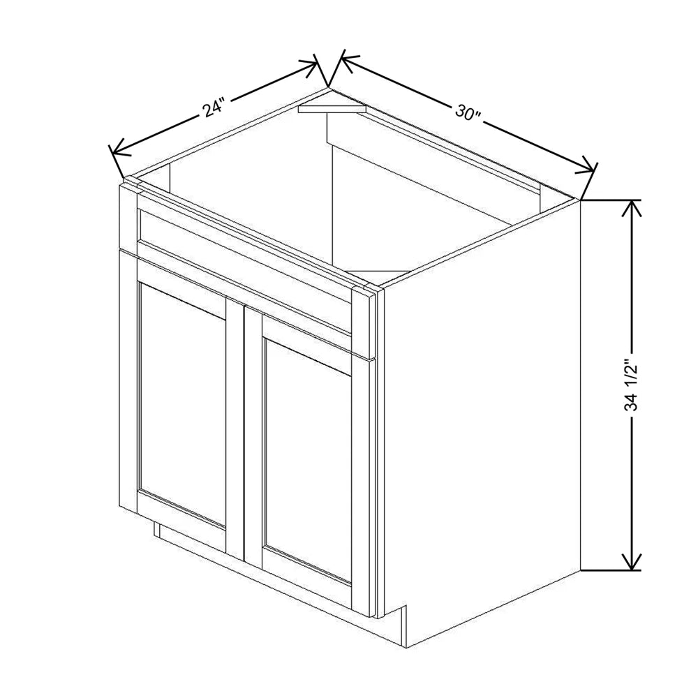 30" W Sink Base Multi-Storage Cabinet