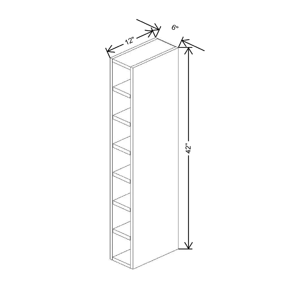 6" W X 42" H X 12" D Storage Cube {Vertical}