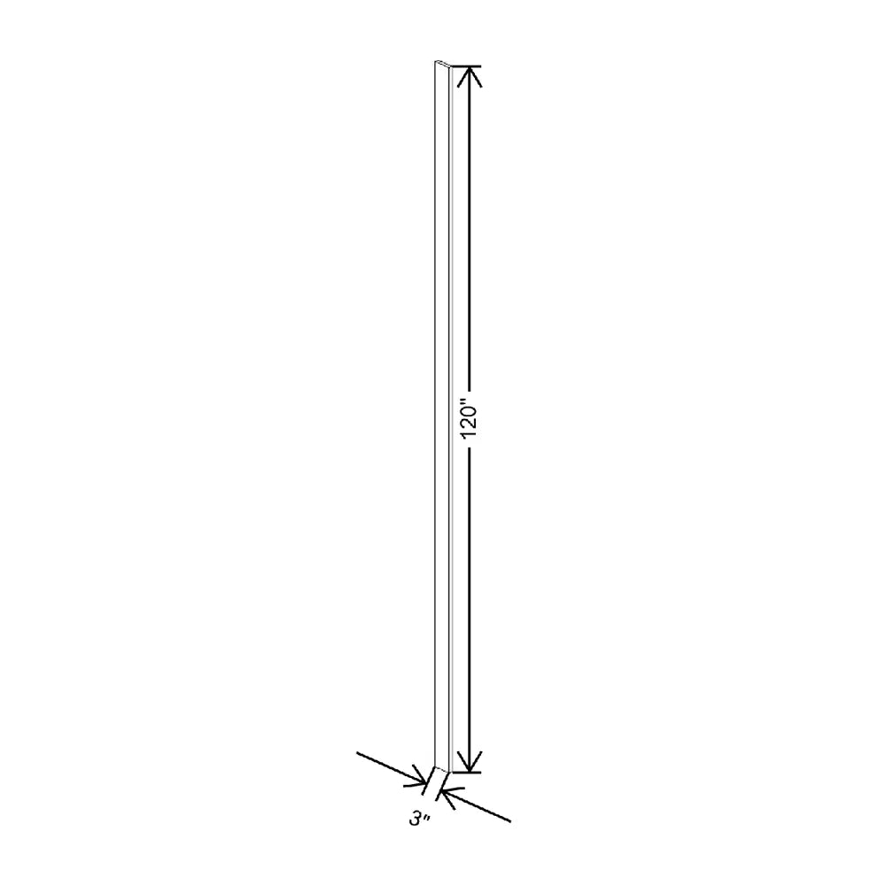 3" W X 120" H X 3/4" D Universal Filler