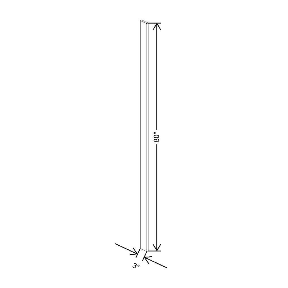 3" W X 80" H X 3/4" D Universal Filler
