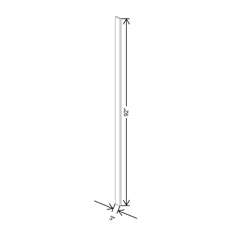 3" W X 92" H X 3/4" D Universal Filler