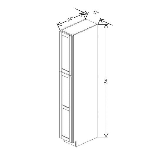 12" W X 84" H X 24" D Utility Cabinet With DROTCC