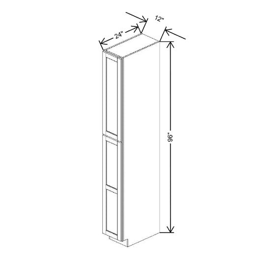 12" W X 96" H X 24" D Utility Cabinet With DROTCC