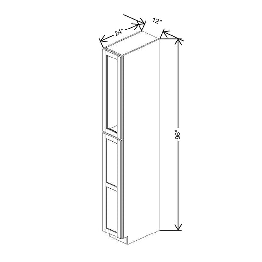 12" W X 96" H X 24" D Specialty Door Utility Cabinet