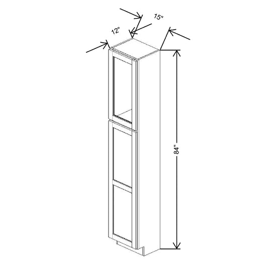 15" W X 84" H X 12" D Specialty Door Utility Cabinet