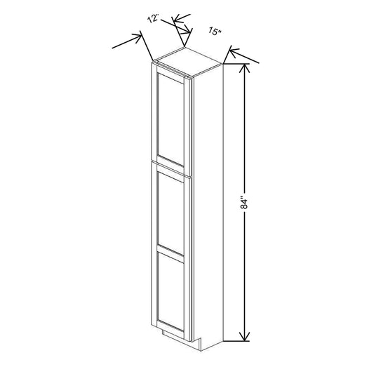 15" W X 84" H X 12" D Utility Cabinet