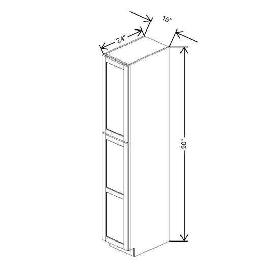 15" W X 90" H X 24" D Utility Cabinet With DROTCC