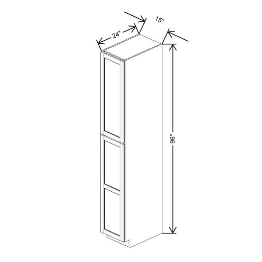 15" W X 96" H X 24" D Utility Cabinet With DROTCC