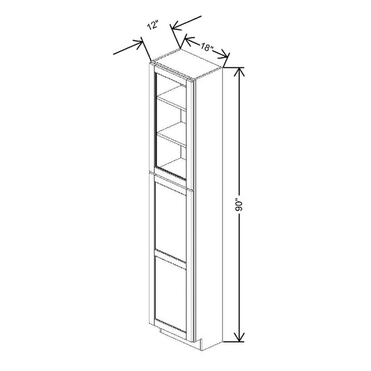 18" W X 90" H X 18" D Specialty Door Utility Cabinet With Shelves