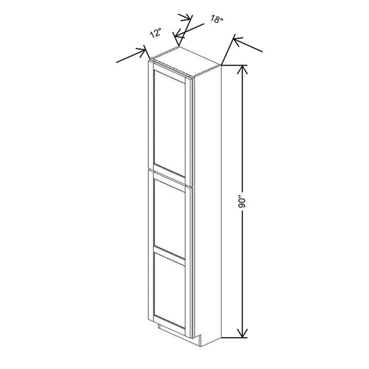 18" W X 90" H X 18" D Utility Cabinet
