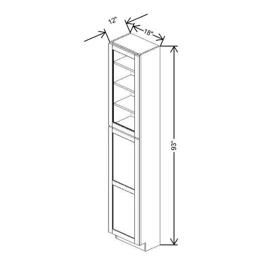 18" W X 93" H X 18" D Specialty Door Utility Cabinet With Shelves