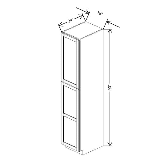 18" W X 93" H X 24" D Utility Cabinet With DROTCC