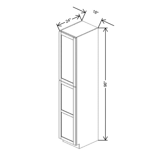 18" W X 96" H X 24" D Utility Cabinet With DROTCC