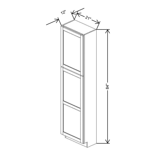 21" W X 84" H X 12" D Utility Cabinet