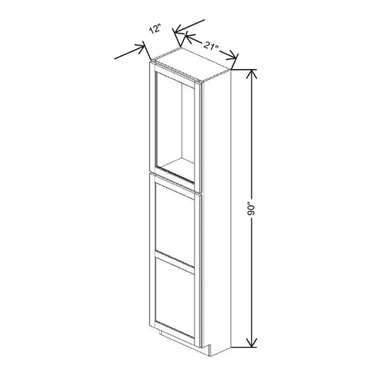 21" W X 90" H X 12" D Specialty Door Utility Cabinet