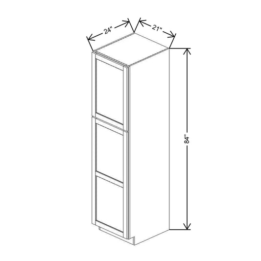 21" W X 84" H X 24" D Utility Cabinet With Shelves