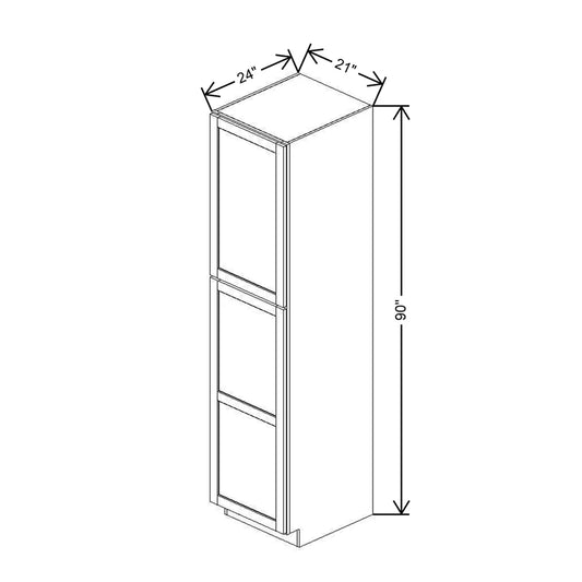 21" W X 90" H X 24" D Utility Cabinet With Shelves
