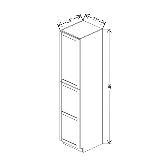 21" W X 96" H X 24" D Utility Cabinet