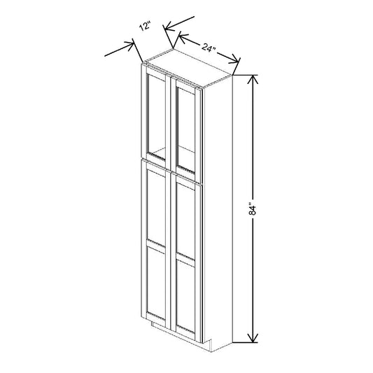 24" W X 84" H X 12" D Specialty Door Utility Cabinet