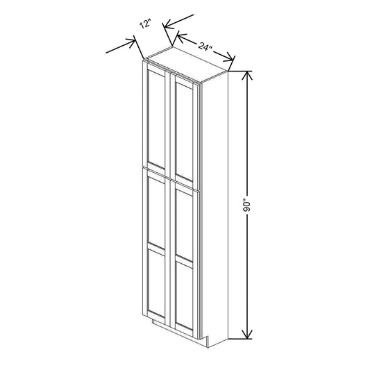 24" W X 90" H X 12" D Utility Cabinet