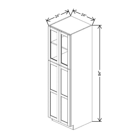 24" W X 84" H X 24" D Specialty Door Utility Cabinet With Shelves