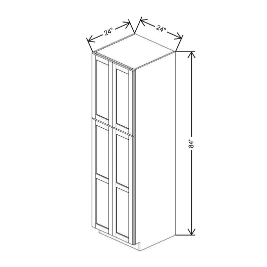 24" W X 84" H X 24" D Utility Cabinet