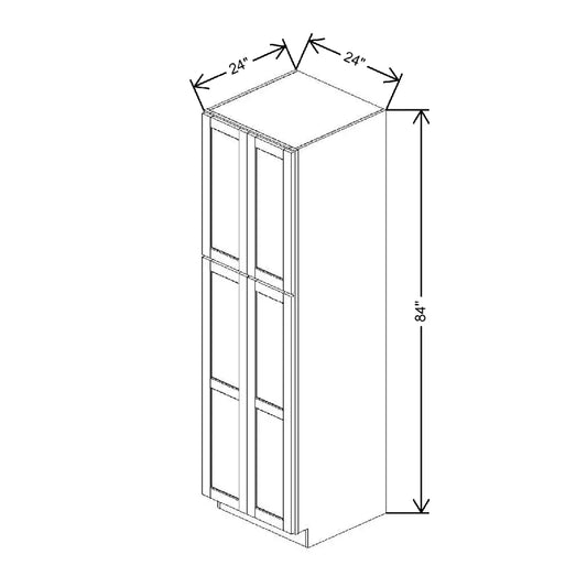 24" W X 84" H X 24" D Utility Cabinet With DROTCC