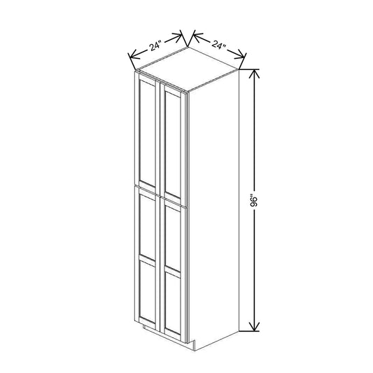 24" W X 96" H X 24" D Utility Cabinet