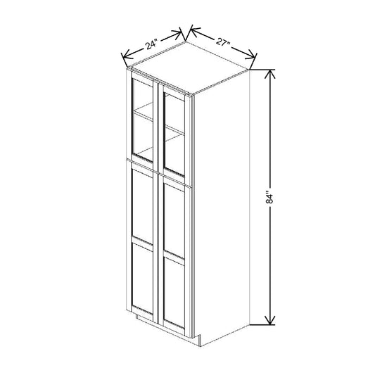 27" W X 84" H X 24" D Specialty Door Utility Cabinet With Shelves
