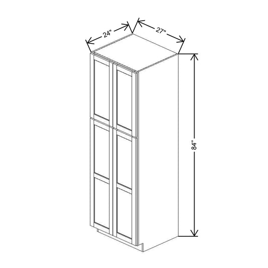 27" W X 84" H X 24" D Utility Cabinet