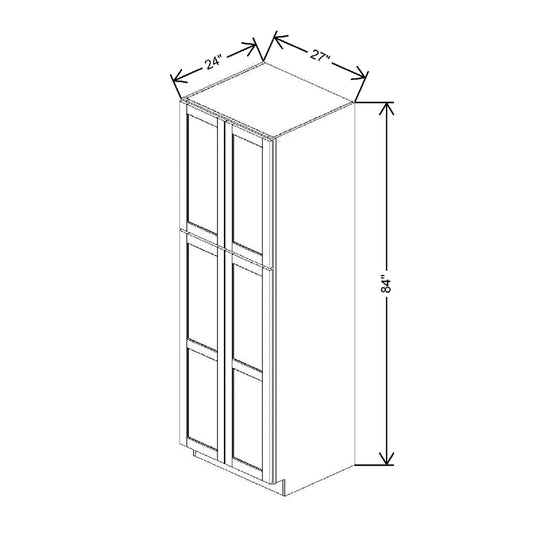 27" W X 84" H X 24" D Utility Cabinet With DROTCC