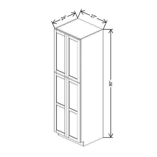 27" W X 90" H X 24" D Utility Cabinet With DROTCC