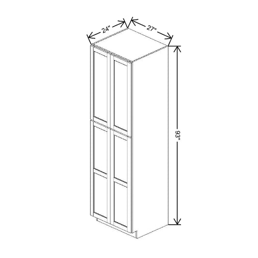 27" W X 93" H X 24" D Utility Cabinet With DROTCC