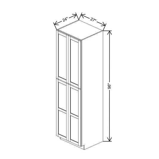 27" W X 96" H X 24" D Utility Cabinet