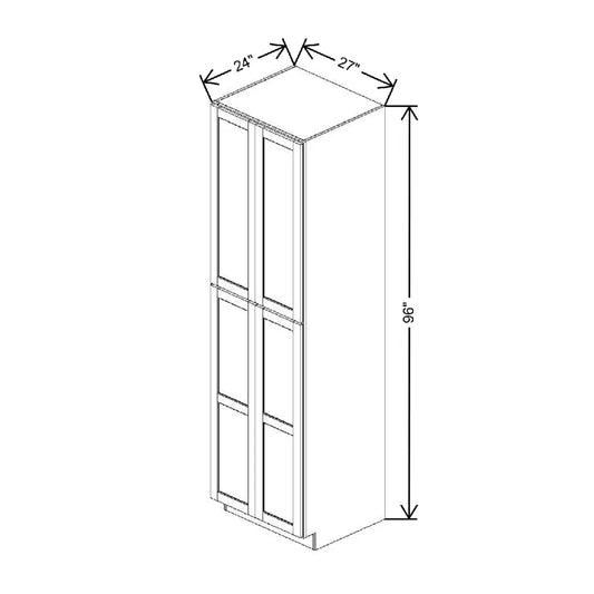 27" W X 96" H X 24" D Utility Cabinet With DROTCC